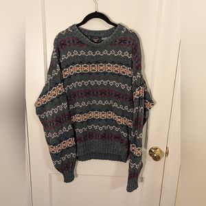 Knit 100% Cotton sweater earthy tones